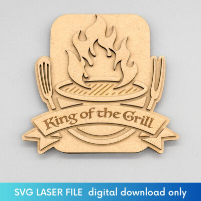 King of the Grill gift card holder overhead view